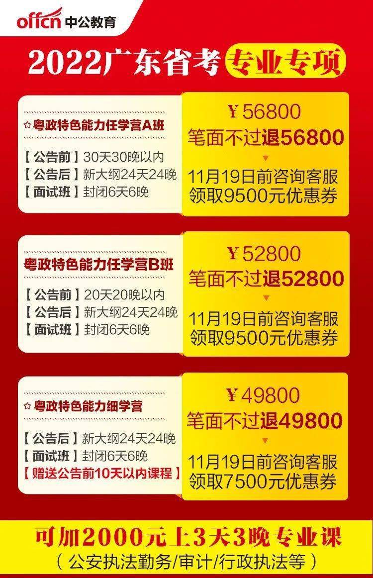 2022年广东省国考岗位概览